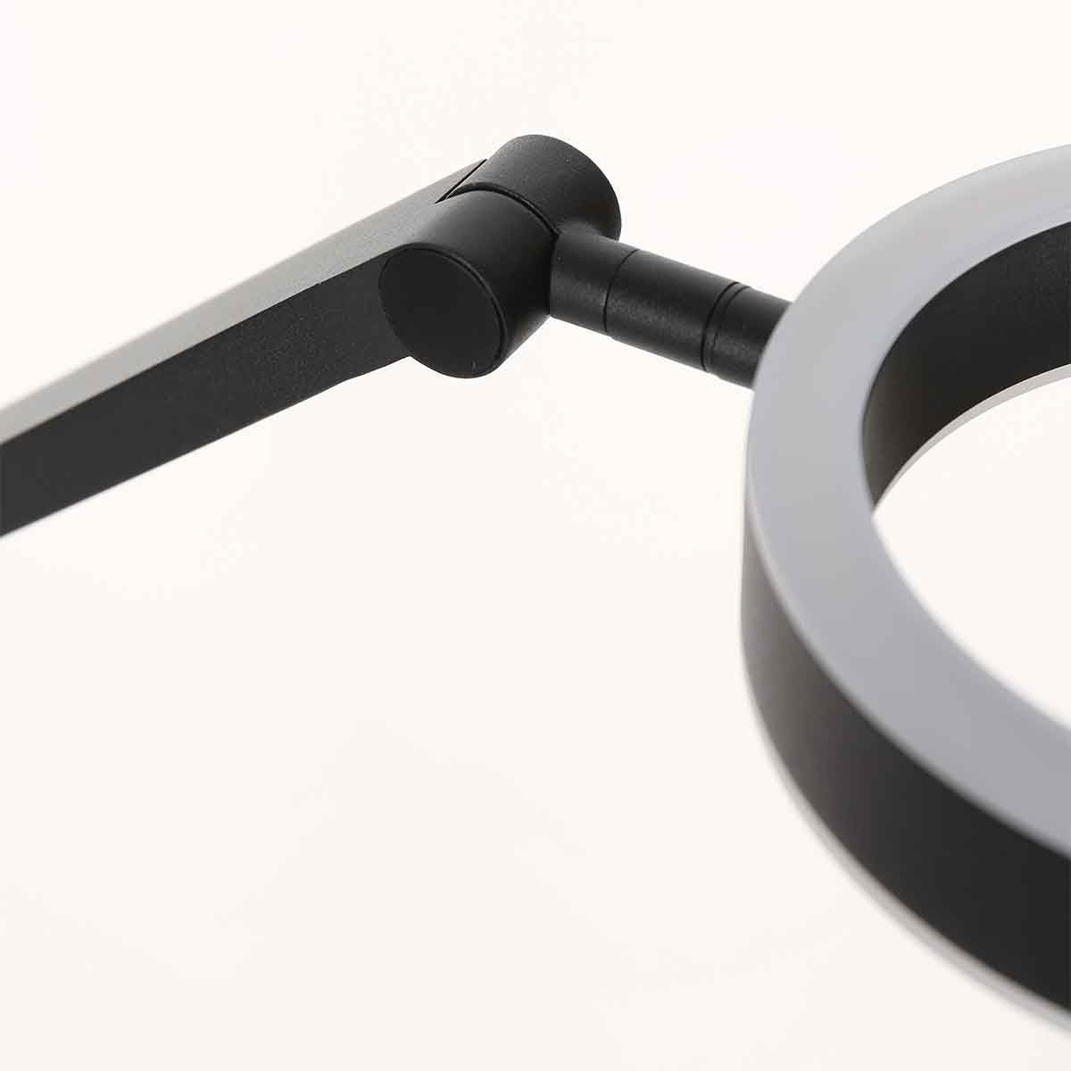 Lampadaire noir Ringlux 4138ZW 1000 lumens
