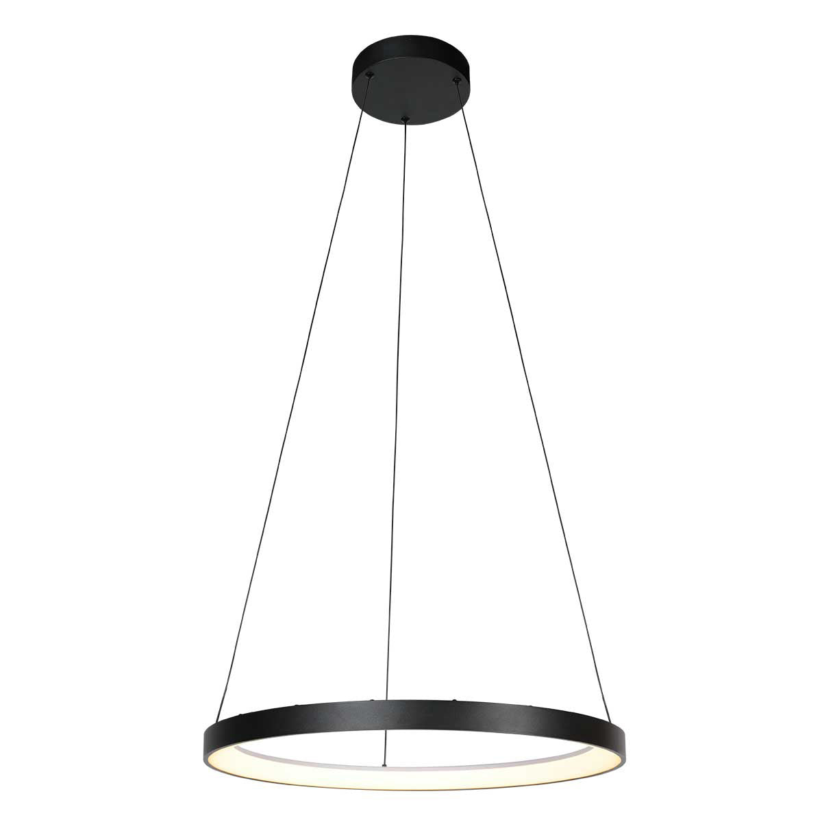 Suspension noire Circolare 4206ZW – design moderne avec éclairage LED puissant
