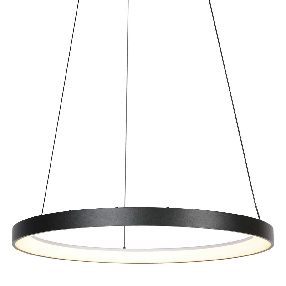 Suspension noire Circolare 4206ZW – design moderne avec éclairage LED puissant