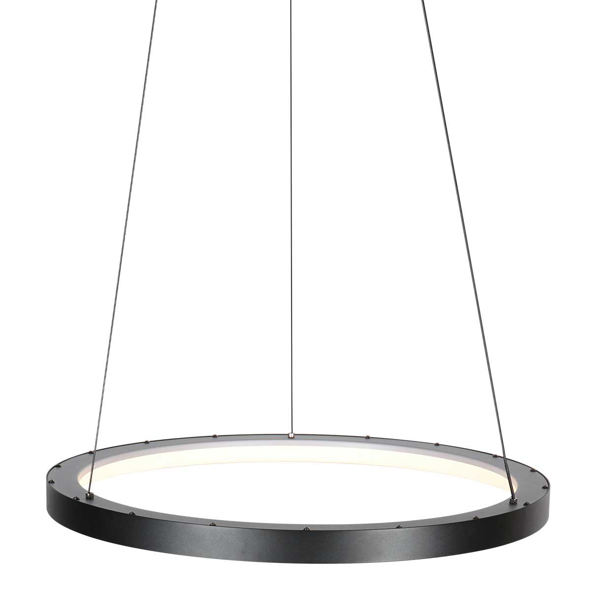 Suspension noire Circolare 4206ZW – design moderne avec éclairage LED puissant