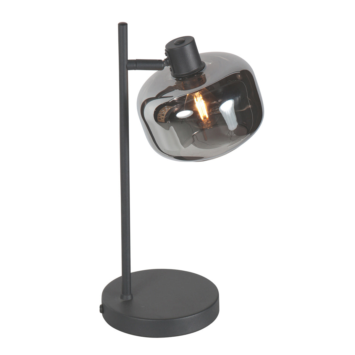 Lampe de table noire 1 lumière Tenebris 4212ZW – Design élégant et atmosphérique