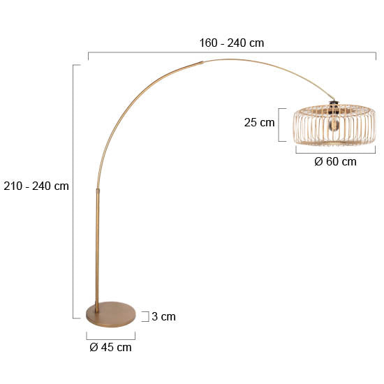 Lampadaire salon | Arcellia