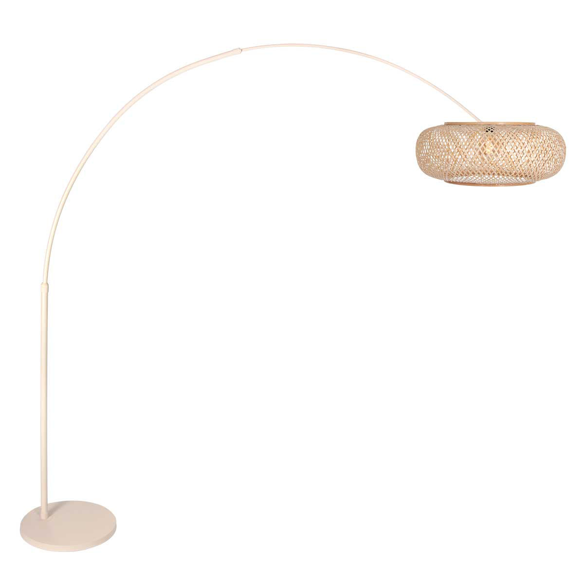 Lampadaire arqué de couleur crème Sparkled Light 4319CR – La couleur tendance de 2025