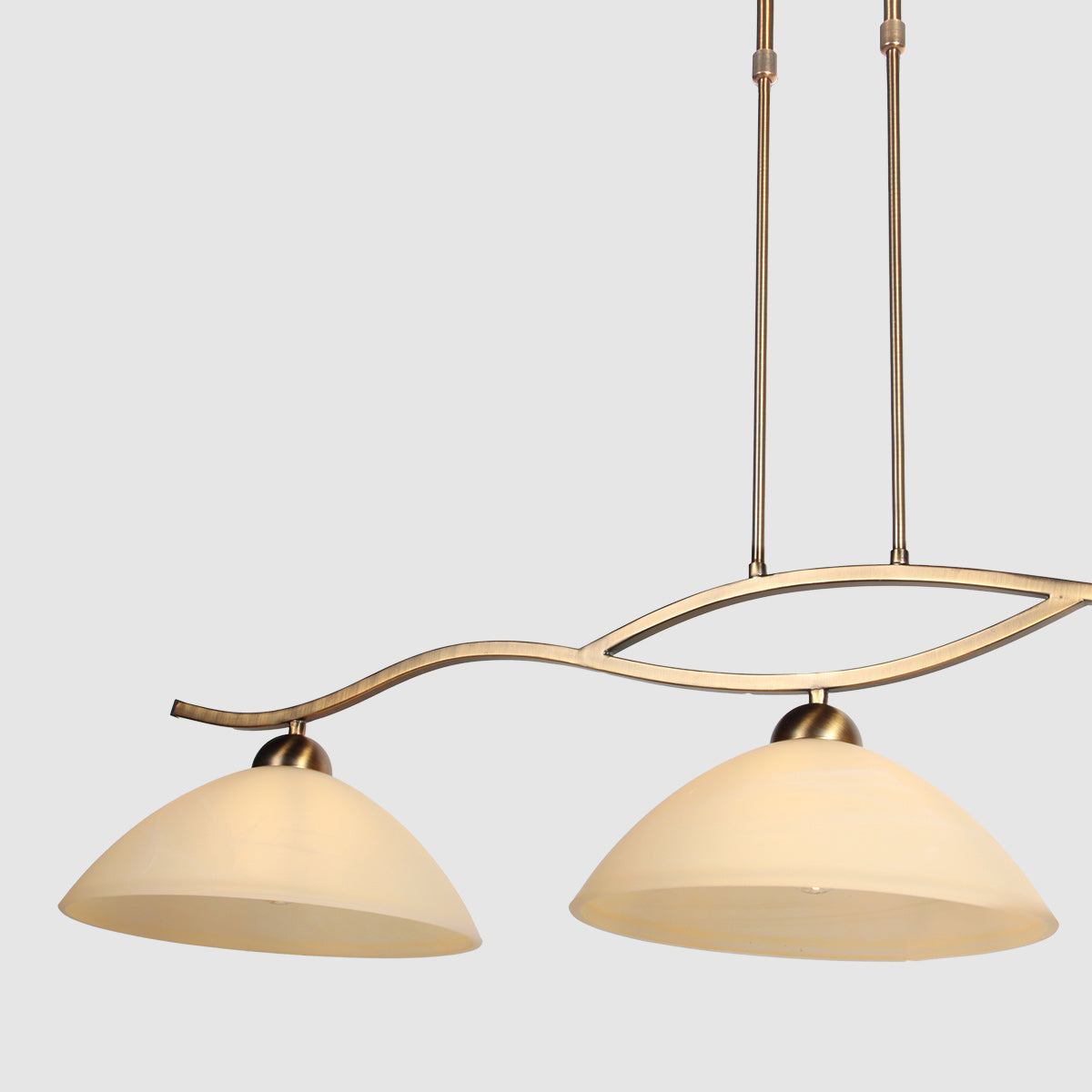 Suspension barre Anthéa, verres ambrés bronze – vue 4 – Designix.fr
