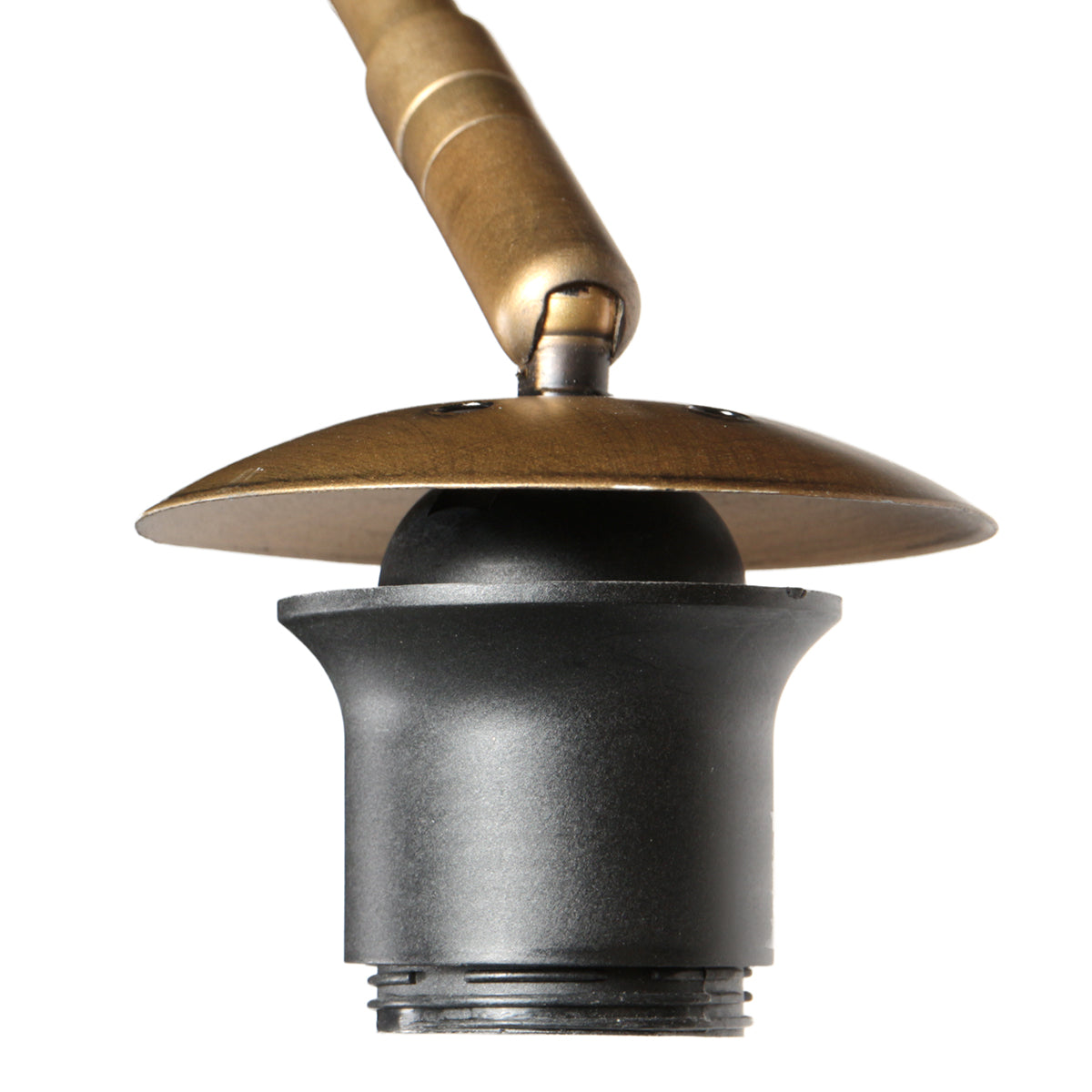 Sparkled Light 4335BR – lampadaire arqué en bronze avec abat-jour robuste