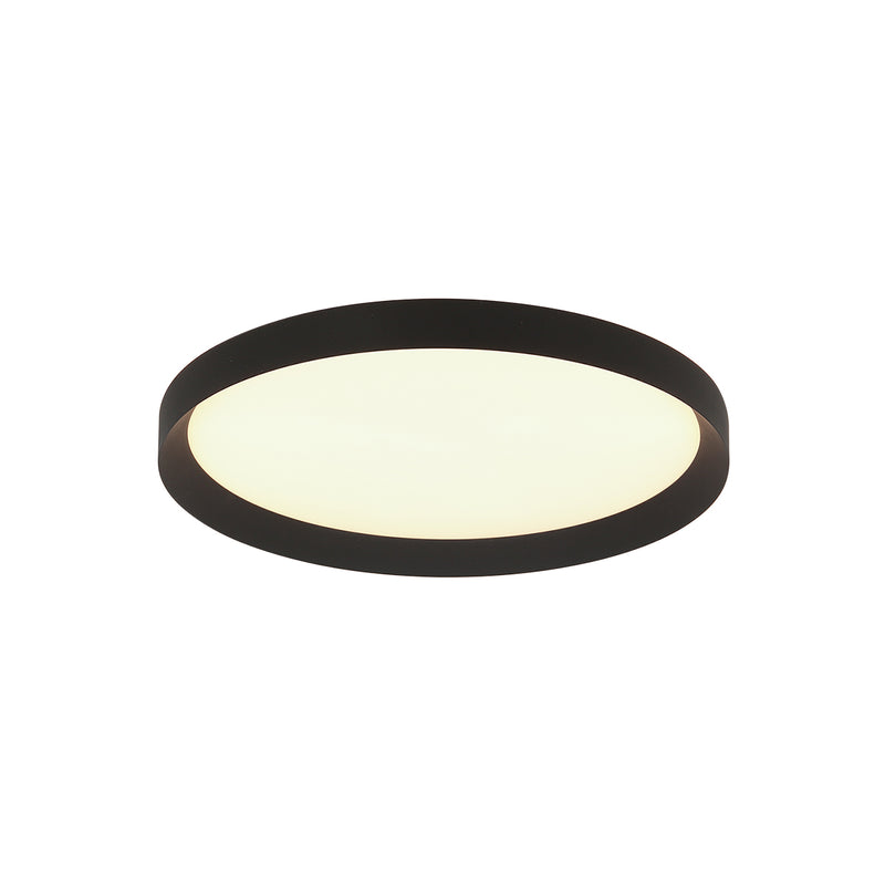 Plafonnier Flady 4367ZW noir Ø30 cm 2000 lumens