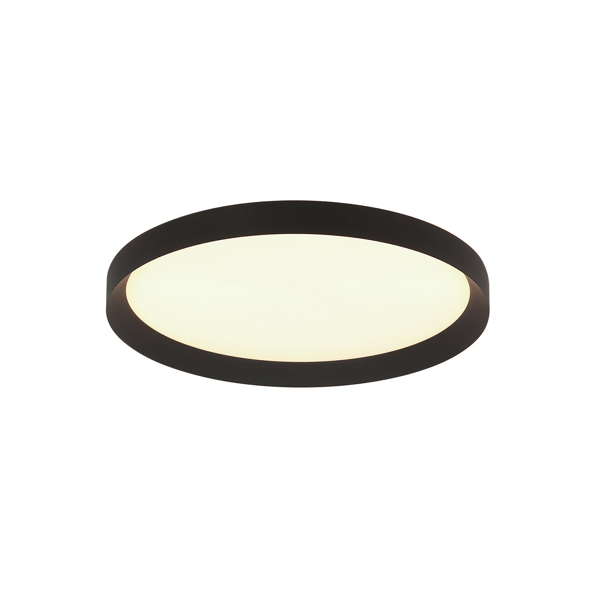 Plafonnier Flady 4367ZW noir Ø30 cm 2000 lumens