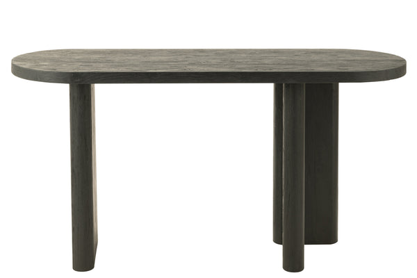 Table Teck Noir Recyclé