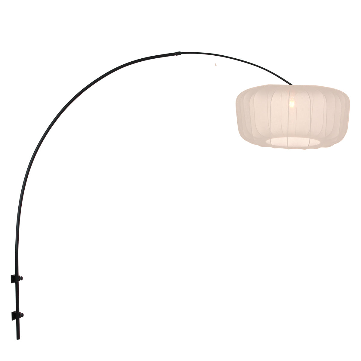 Applique murale arc abat-jour blanc Solyn – vue 2 – Designix.fr
