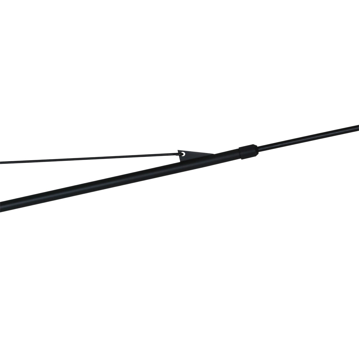 Applique murale bambou à bras long, abat-jour tressé Ø 50 cm Banwé