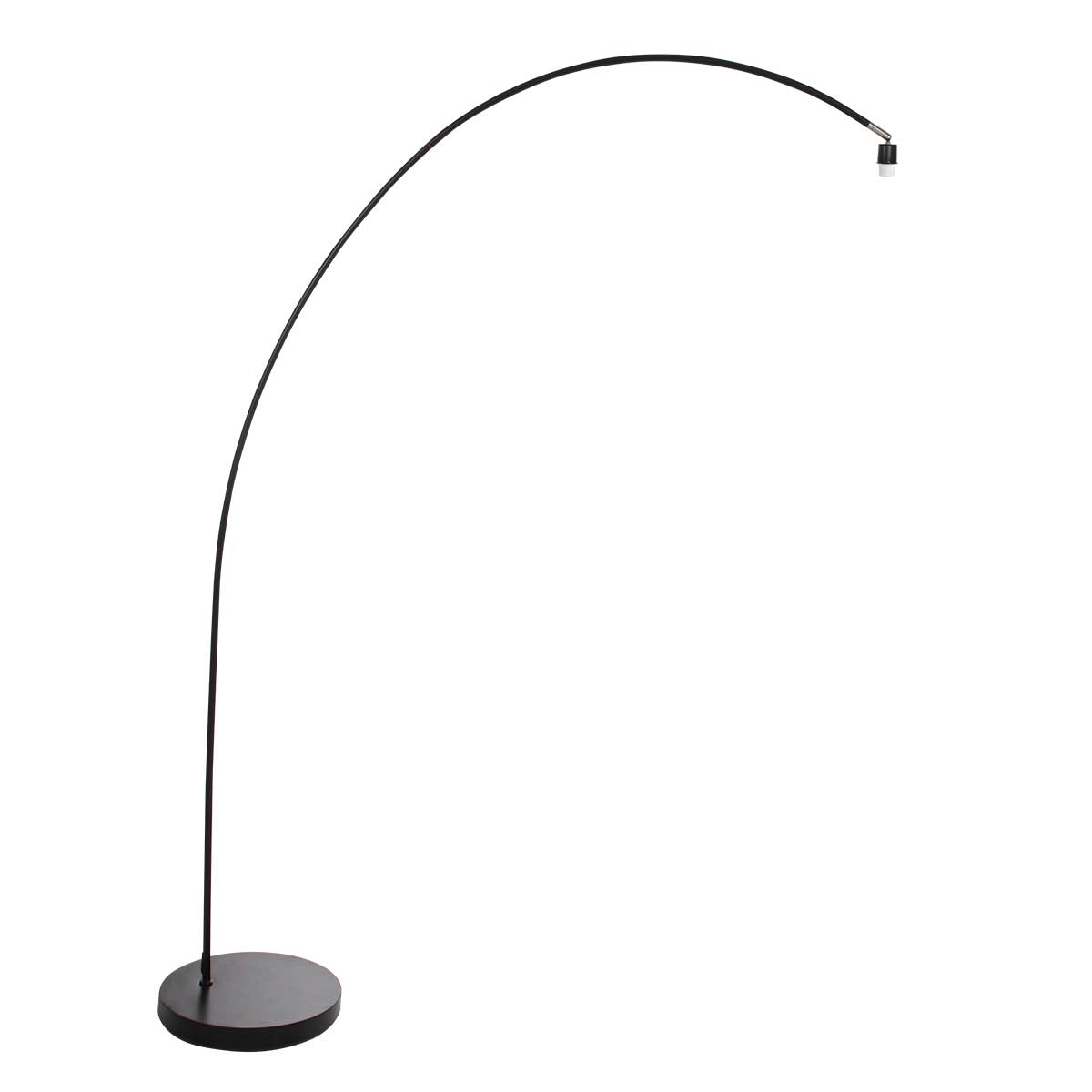 Lampadaire Solva 4469ZW avec pied noir et abat-jour Twine