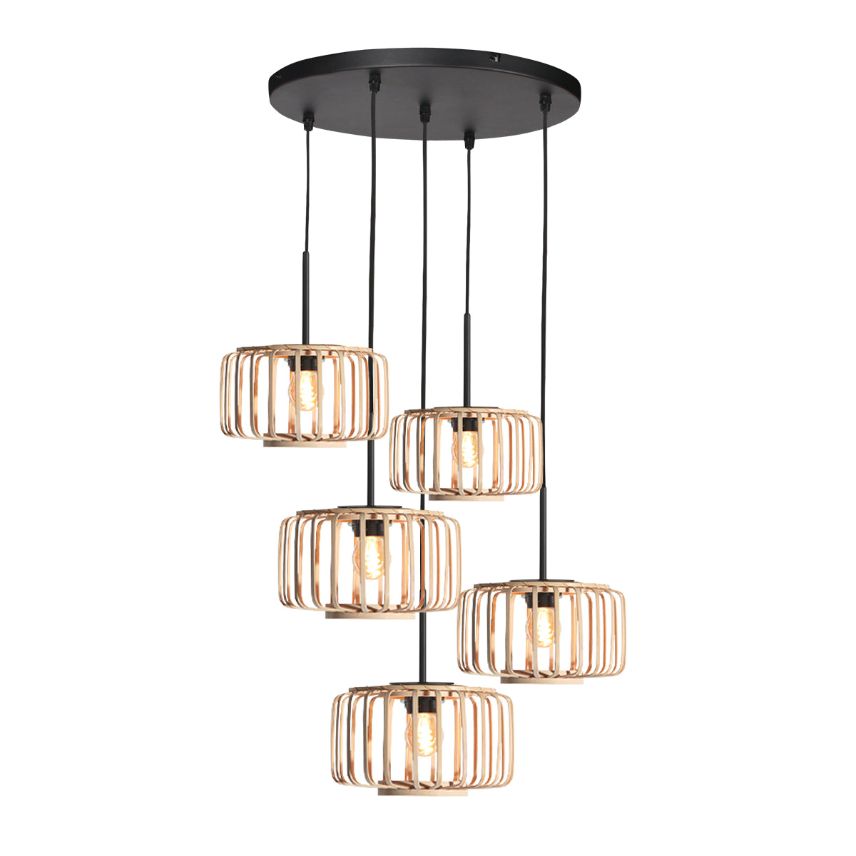 Suspension HaloSwap 4522ZW – ensemble ludique de cinq suspensions en bambou