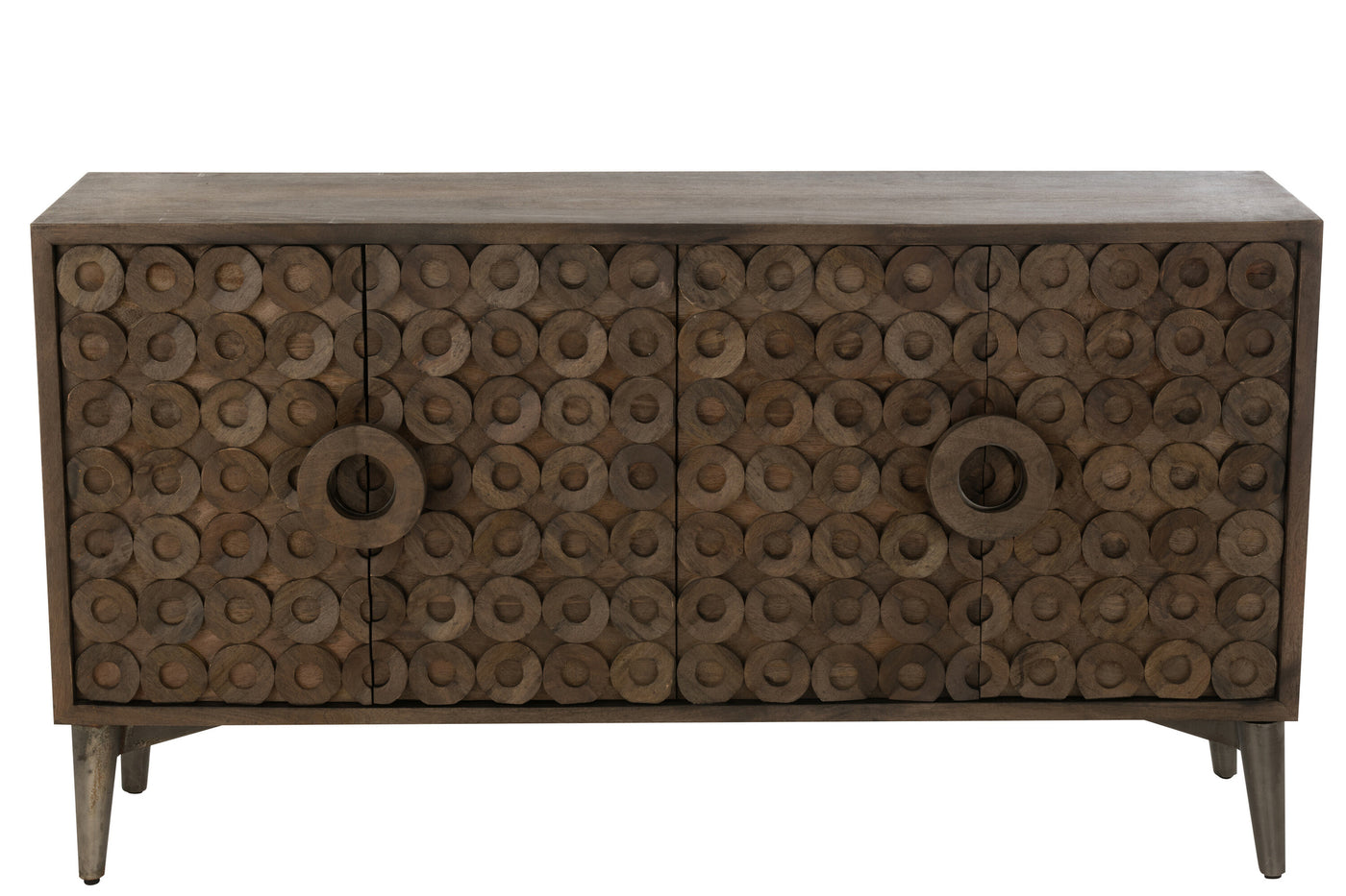 Buffet Manguier MDF Marron 4 Portes | Zina