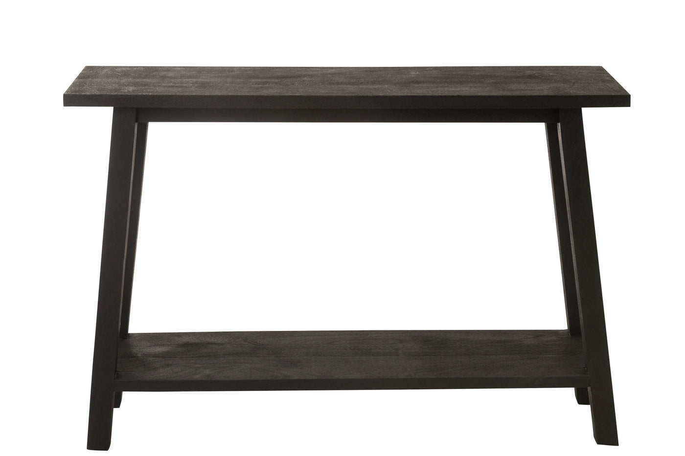 Console Carrée Bois Mangue Noir