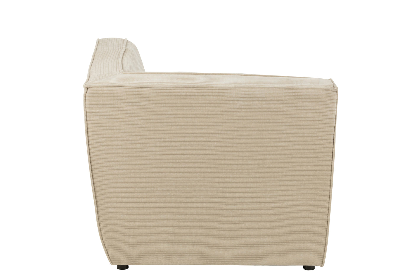 Canapé Angle Bois Peuplier Beige | Nila