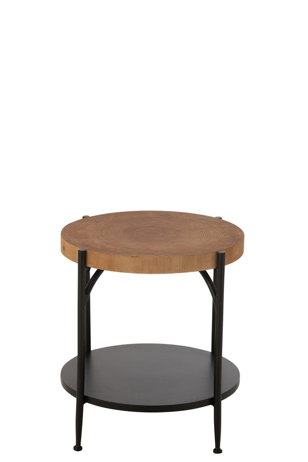Table D'Appoint Fer Noir Naturel