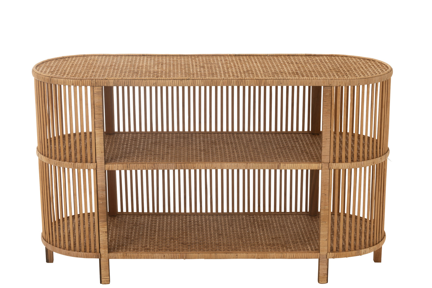 Table en Bambou et Rotin Naturel