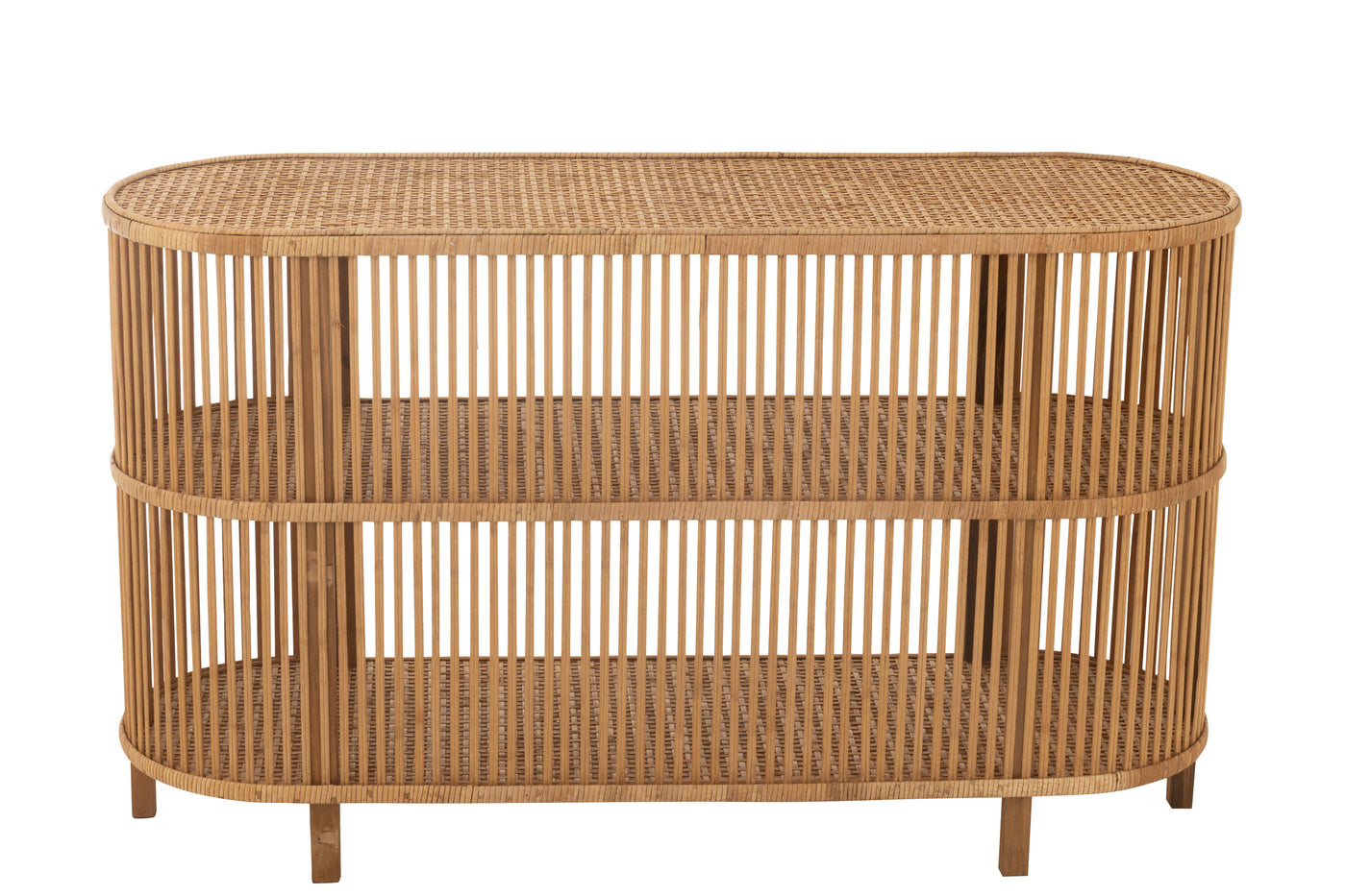 Table en Bambou et Rotin Naturel