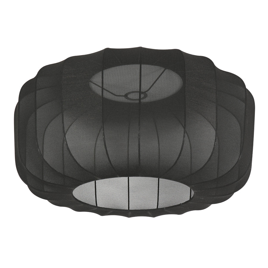 Lampadaire arc doré Arvik, abat-jour voile noir – vue 13 – Designix.fr