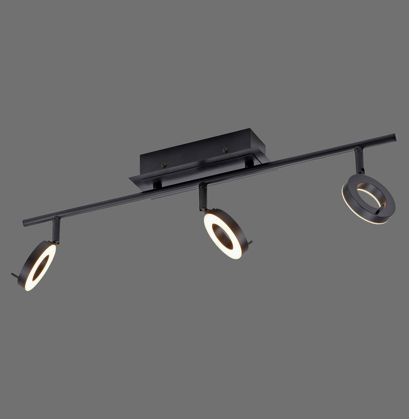 Plafonnier LED | Sileda Noir L 67 cm