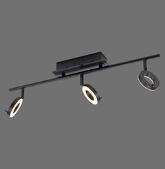 Plafonnier LED | Sileda Noir L 67 cm