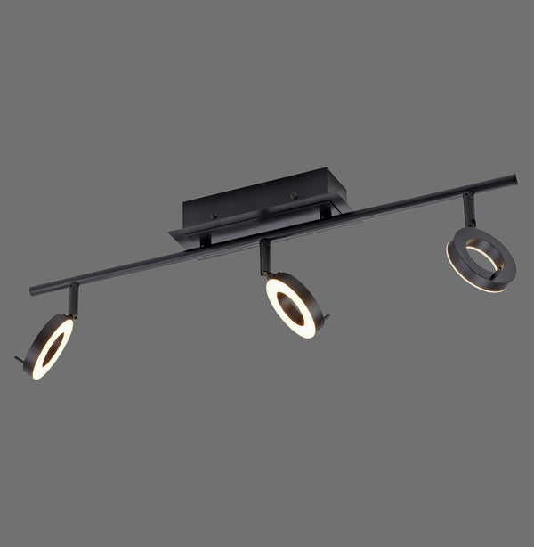 Plafonnier LED | Sileda Noir L 67 cm