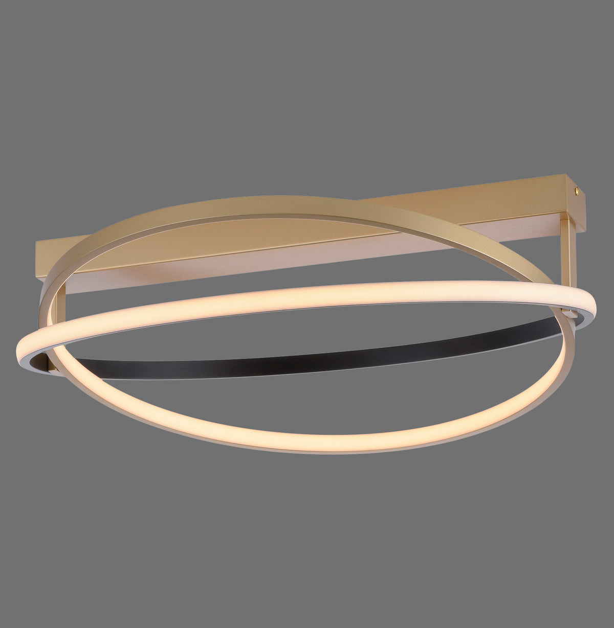 Plafonnier Q-Beluga laiton mat