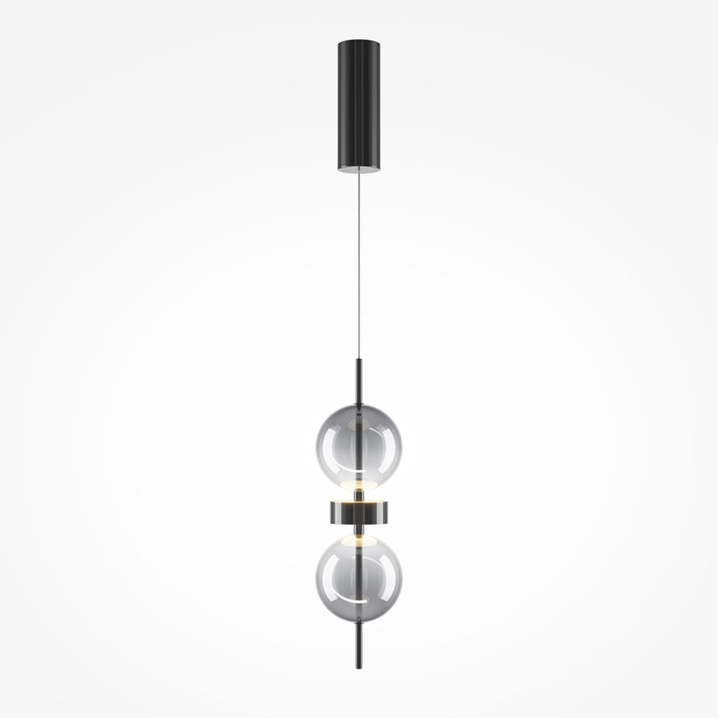 Double Moon Suspension luminaire noir