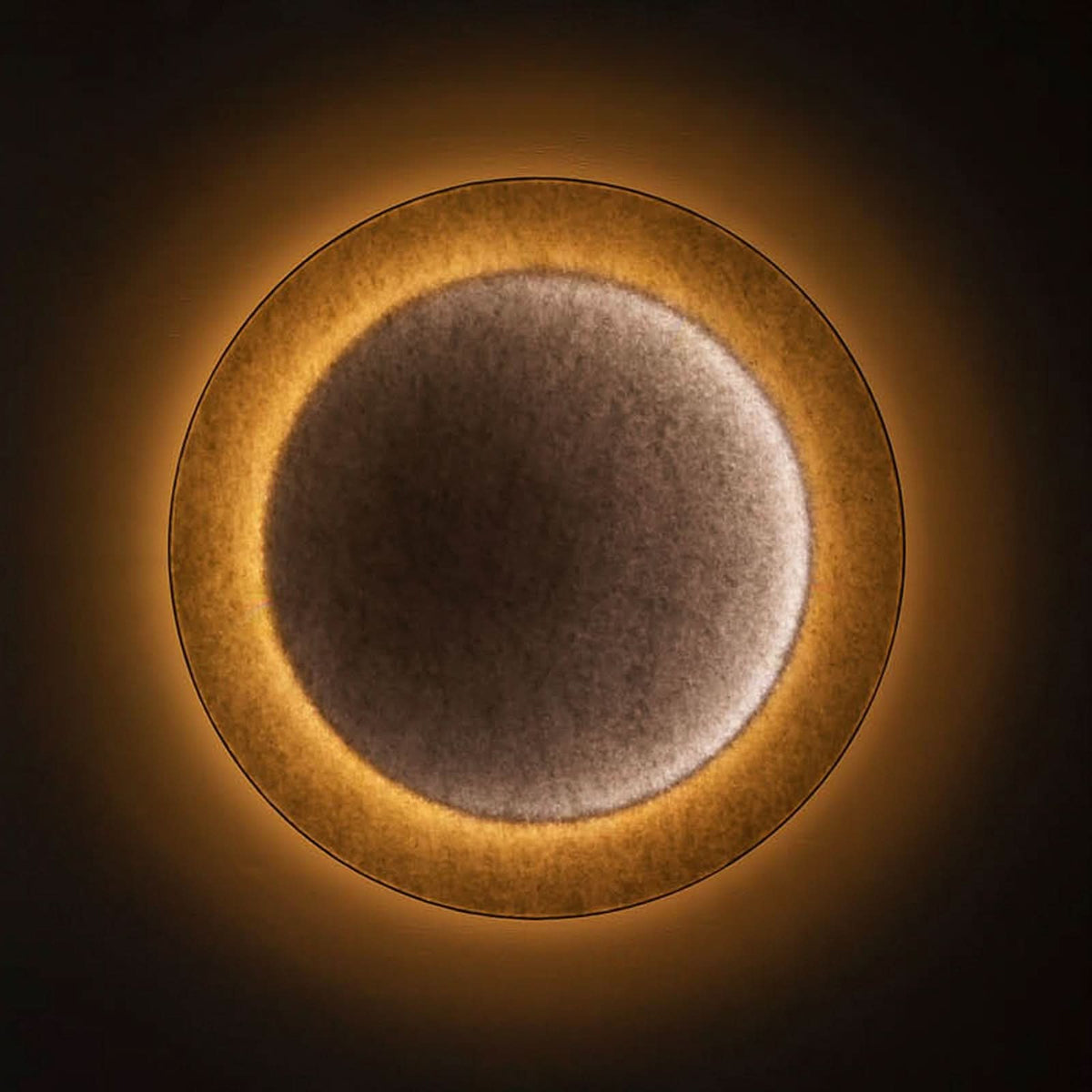 Applique murale LED Moodmoon en papier, blanc, Ø 60 cm