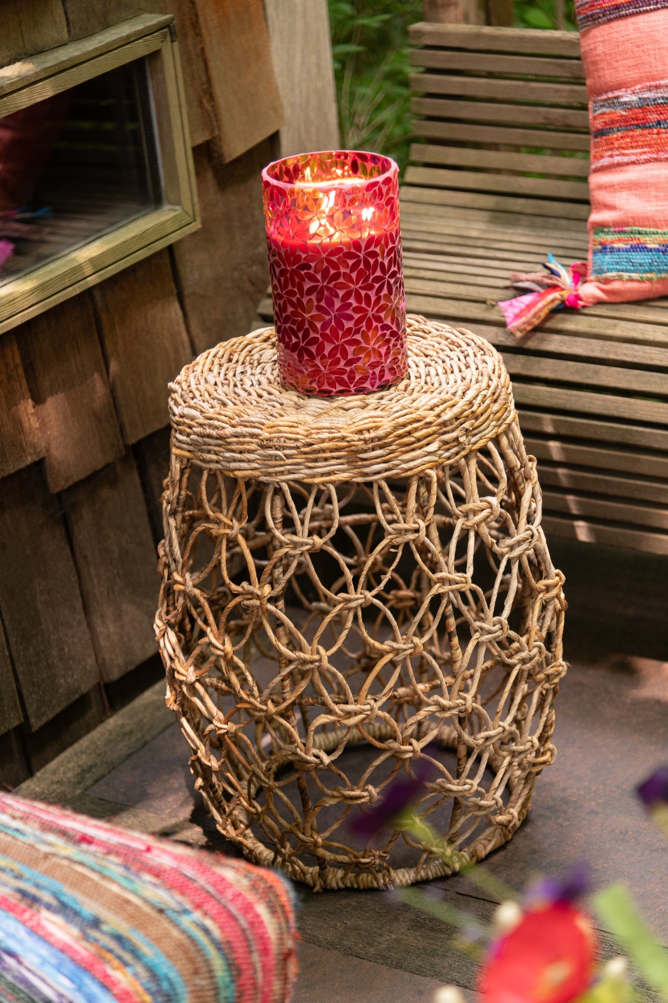 Table Fer Feuille Bananier Naturelle