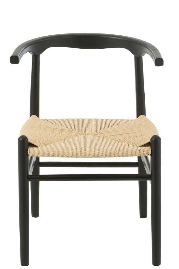 Chaise Hêtre Corde Noire | Tory