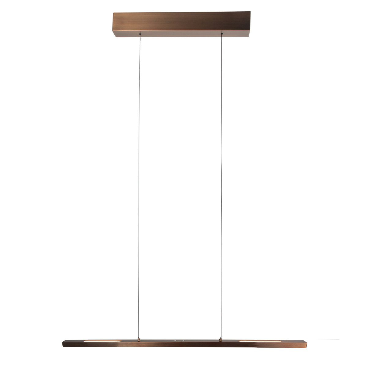 Suspension luminaire Bande bronze