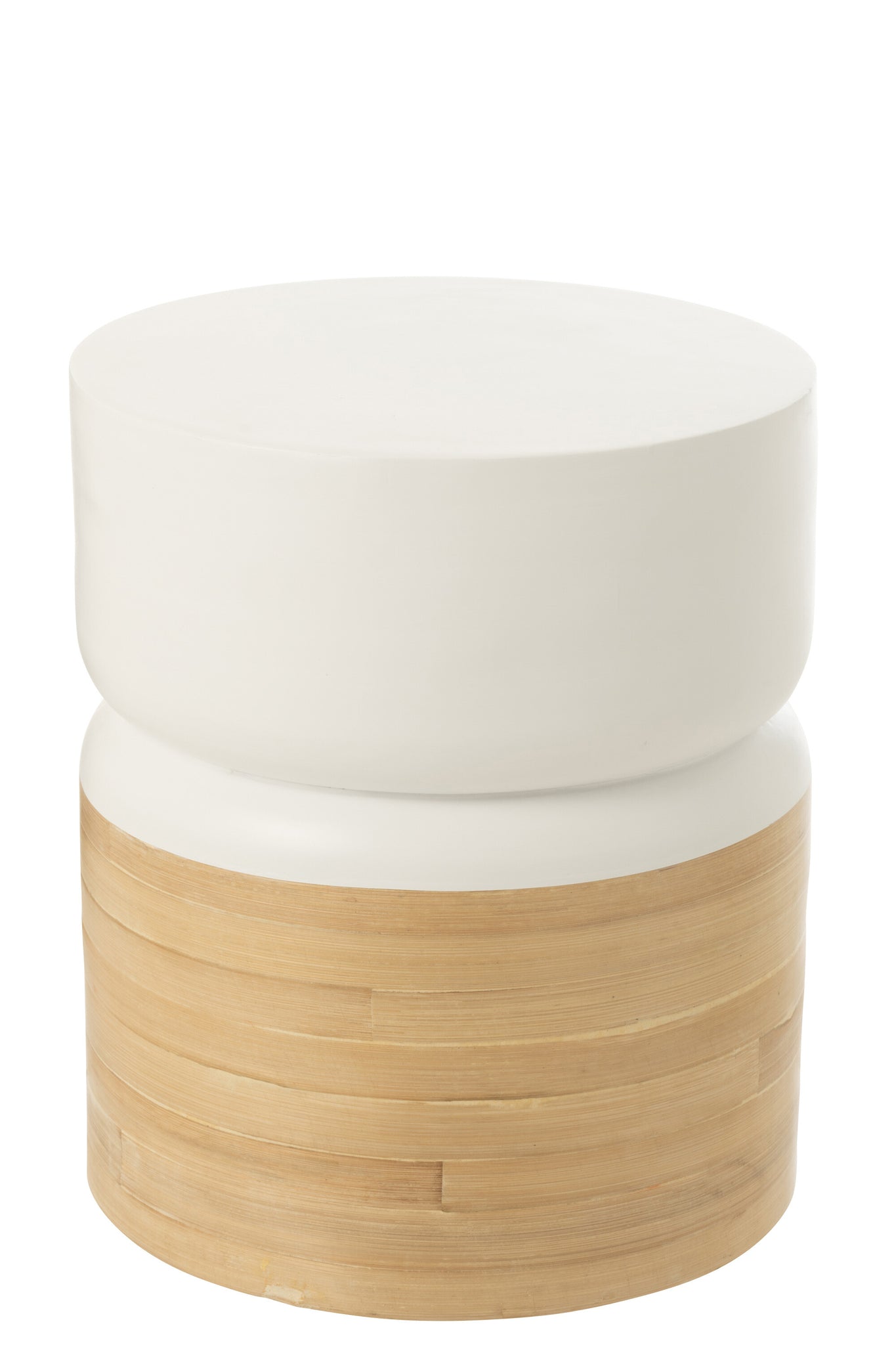 Table Ronde Bambou Blanc
