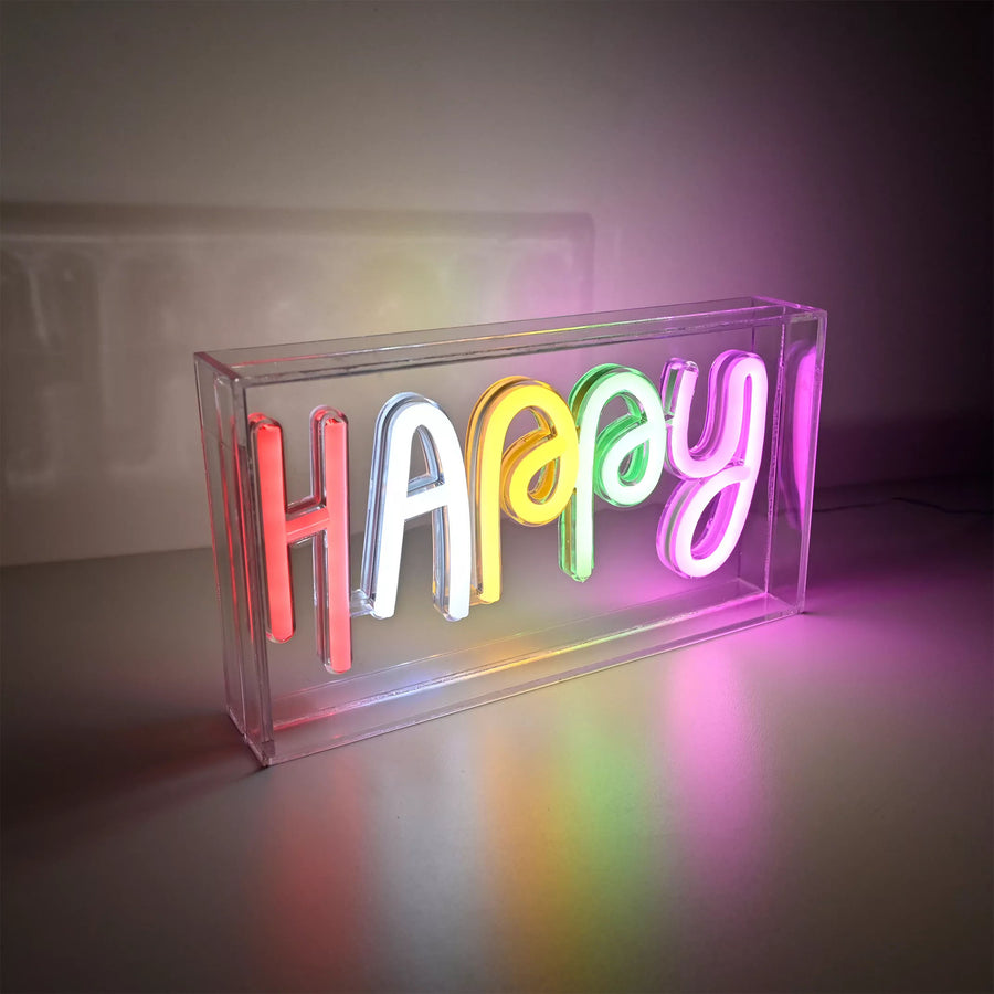 Applique murale Neon-Happy multicolore