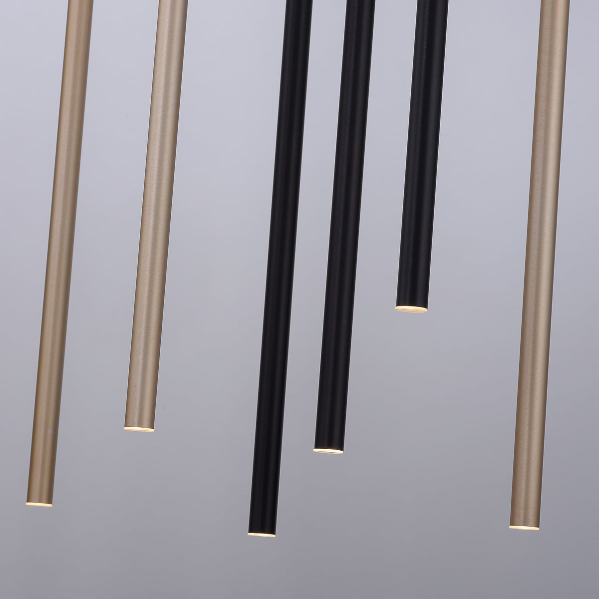 Suspension Flute laiton et noire