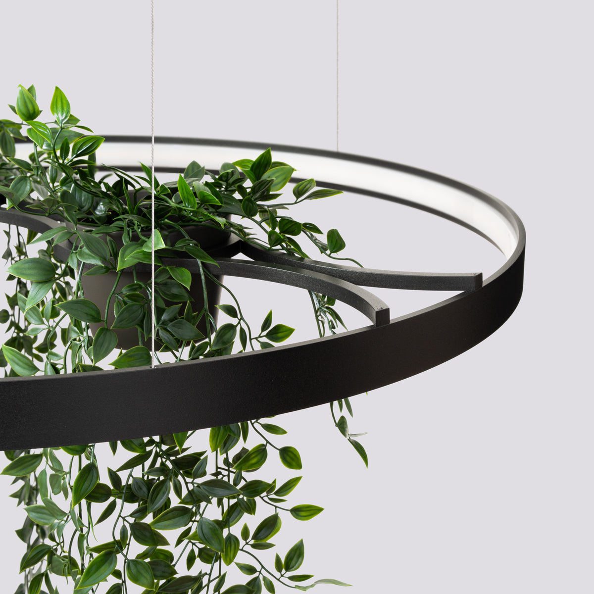 Lustre RIO BIO 78 noir LED 4000K