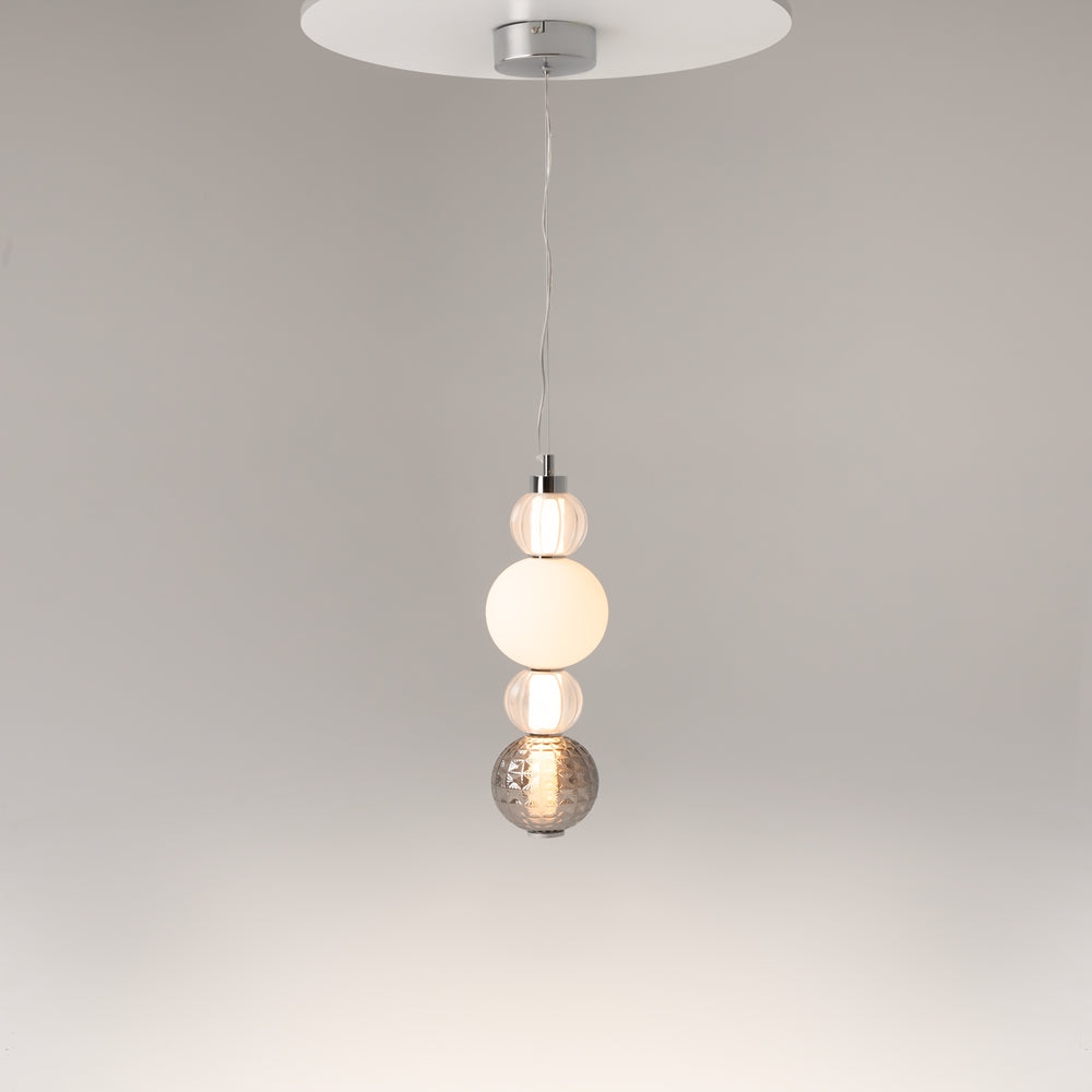 Collar Suspension luminaire argenté