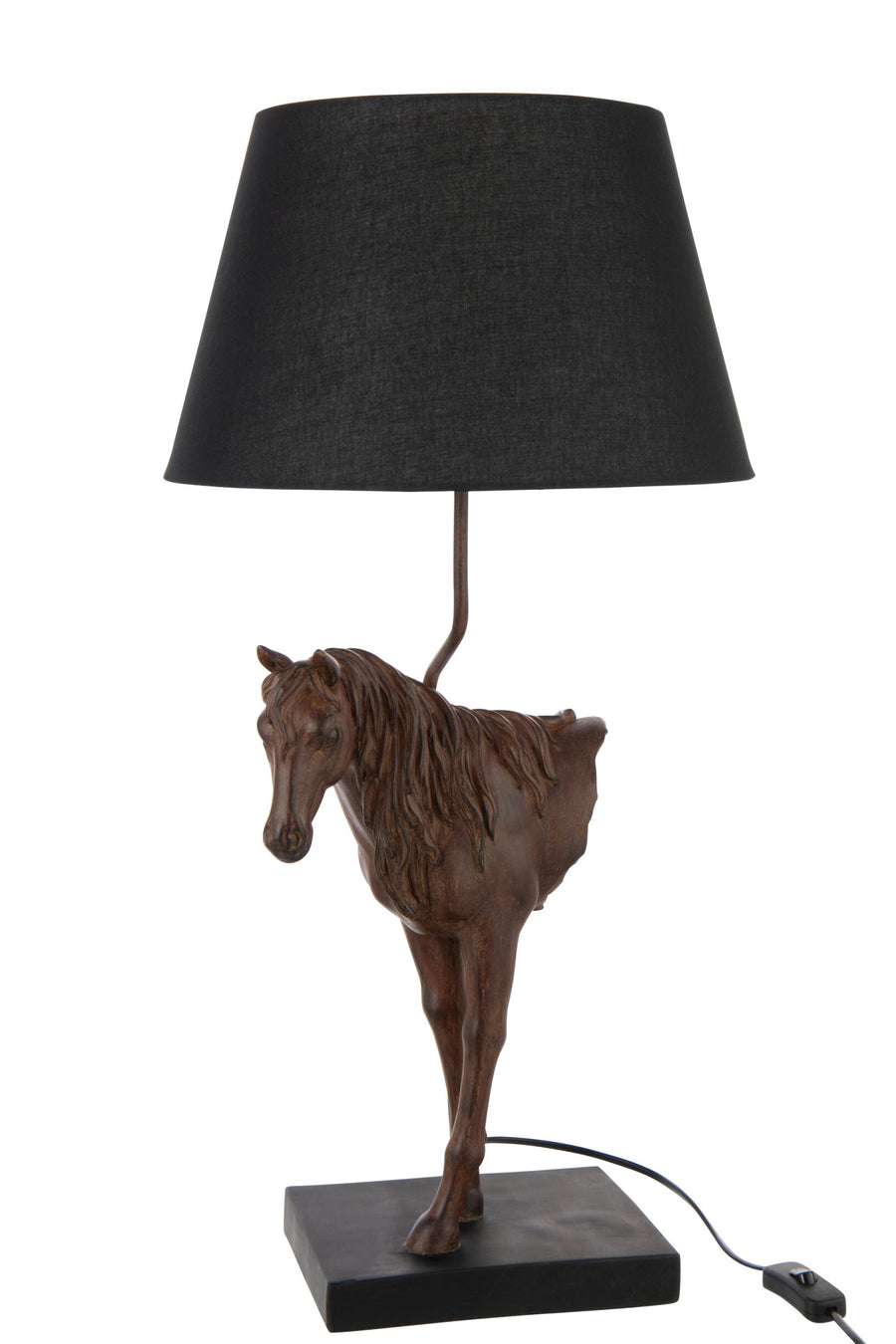Lampe à poser cheval en polyrésine