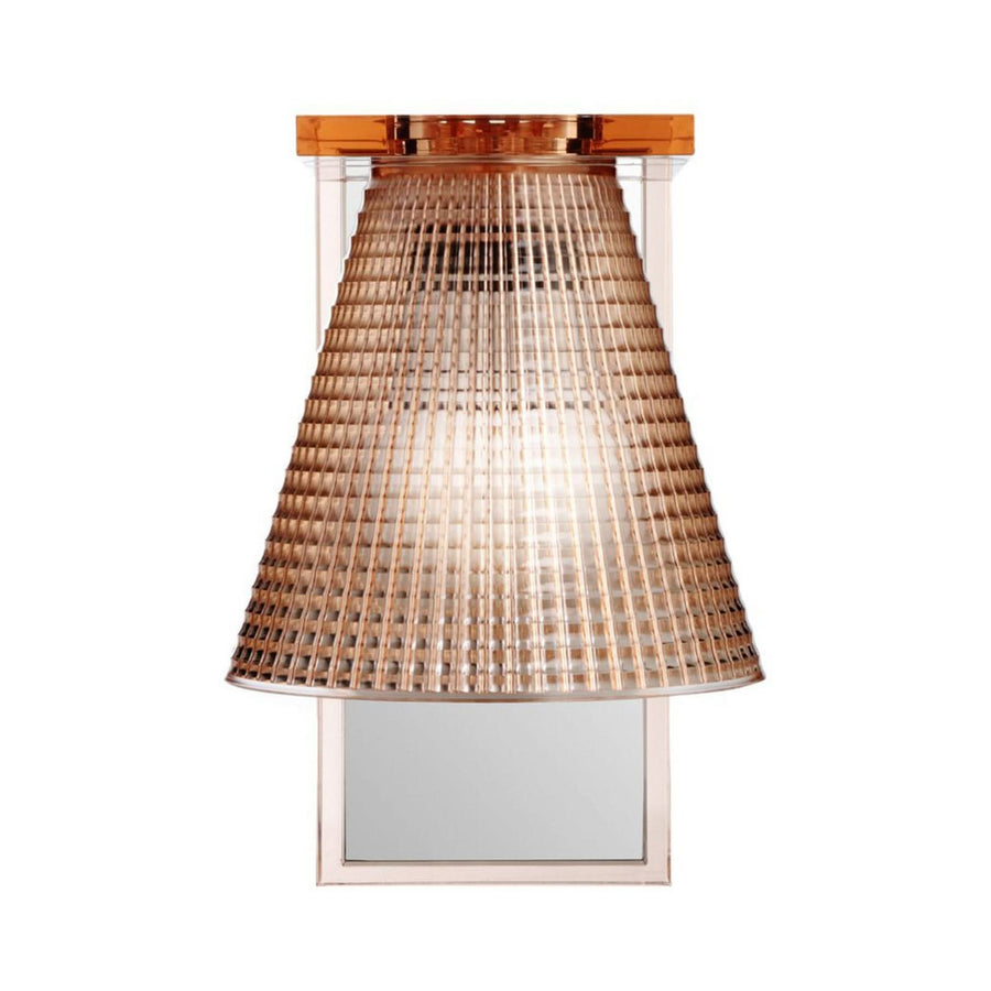 Applique murale Light-Air, ambre, hauteur 21 cm