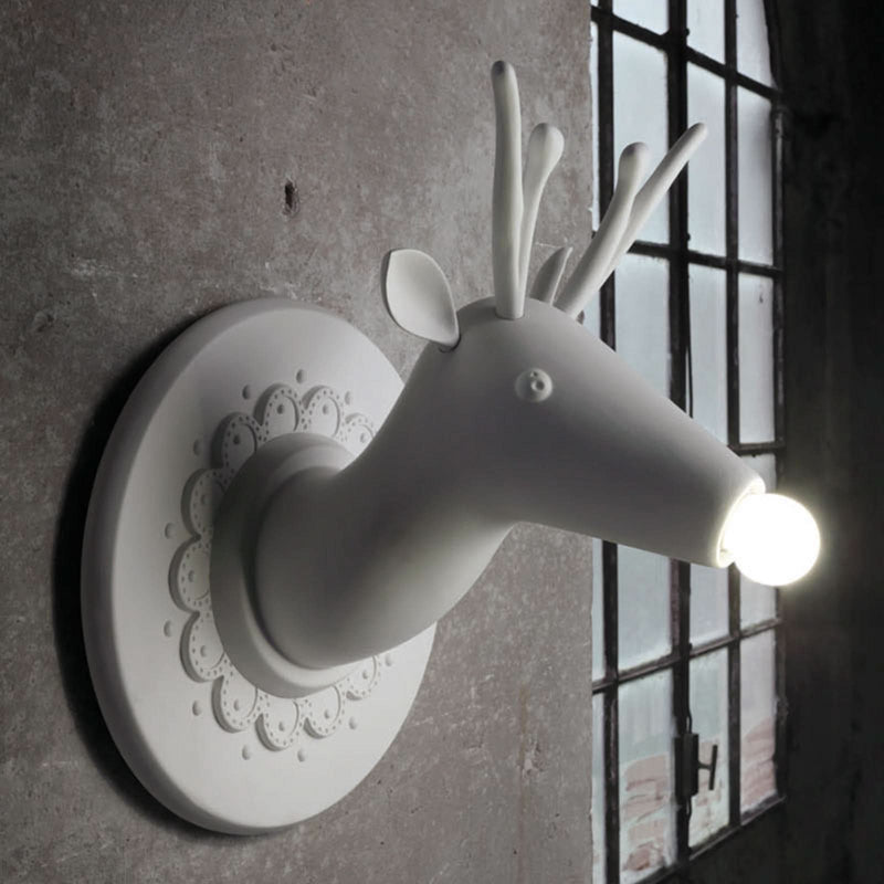 Applique murale Marnìn en céramique, blanc mat, hauteur 36 cm