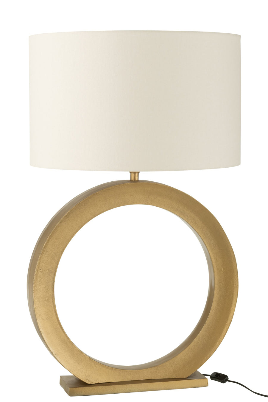 Lampe à poser anneau en aluminium