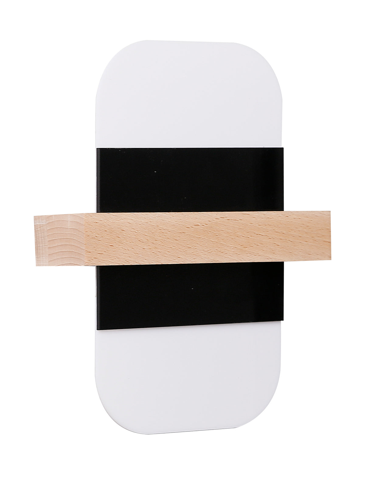 Applique murale LED April noire et blanche