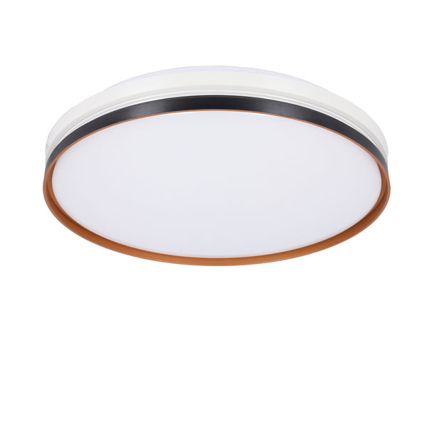 Plafonnier LED Montana blanc et doré