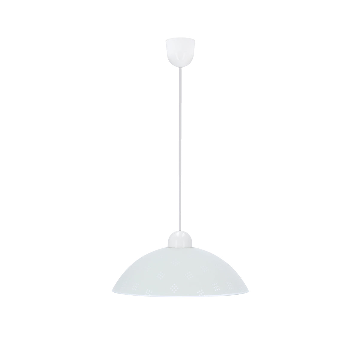 Suspension Fanusa blanche, verre