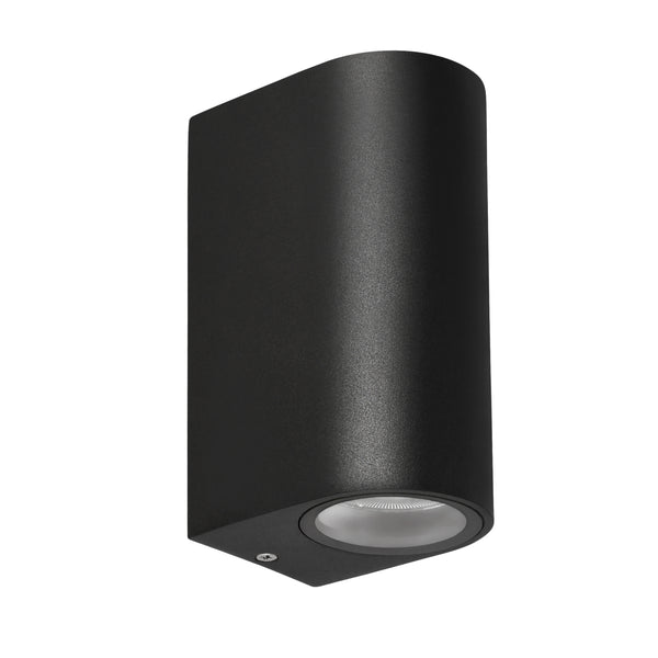 Applique extérieure Lobelia 2 lumières noire, IP44