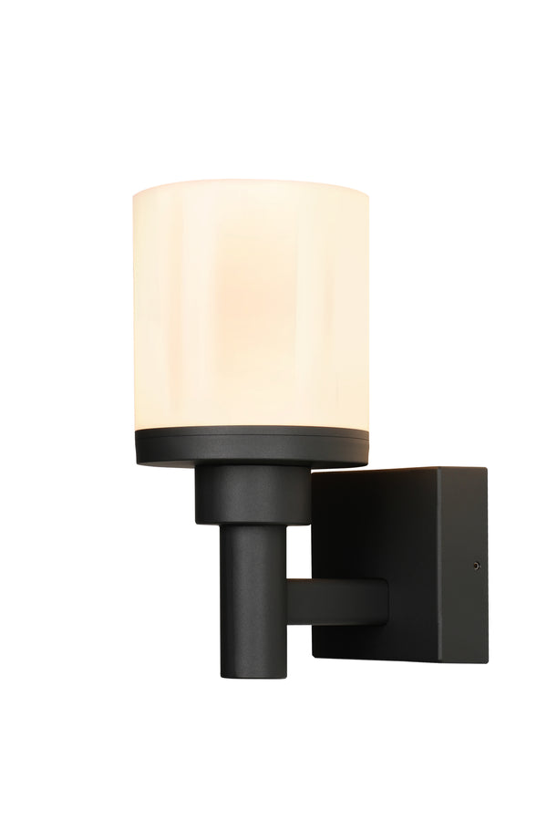 Applique extérieure LED Saponia noire, IP65