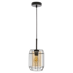 Suspension luminaire | Jonera Noire L 15 cm