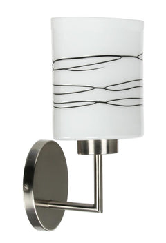 Applique murale Visola marron, verre