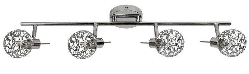 Plafonnier Puzzle 4 lumières chromé