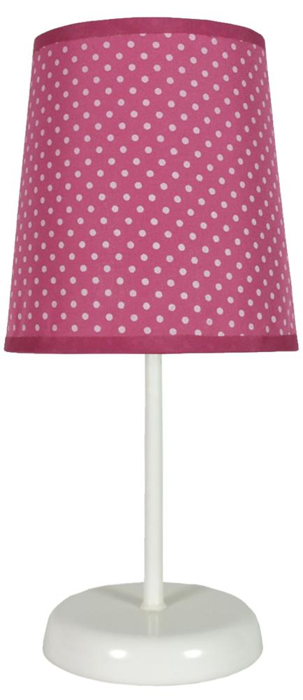 Lampe à poser Gala fuchsia, tissu (réf. 41-98279)